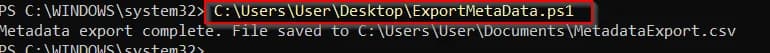 Use PowerShell to Export File Metadata into a New Sheet
