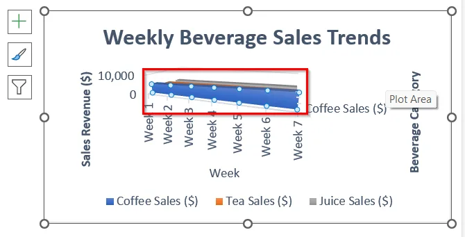 Make a Simple 3-D Area Chart in Excel