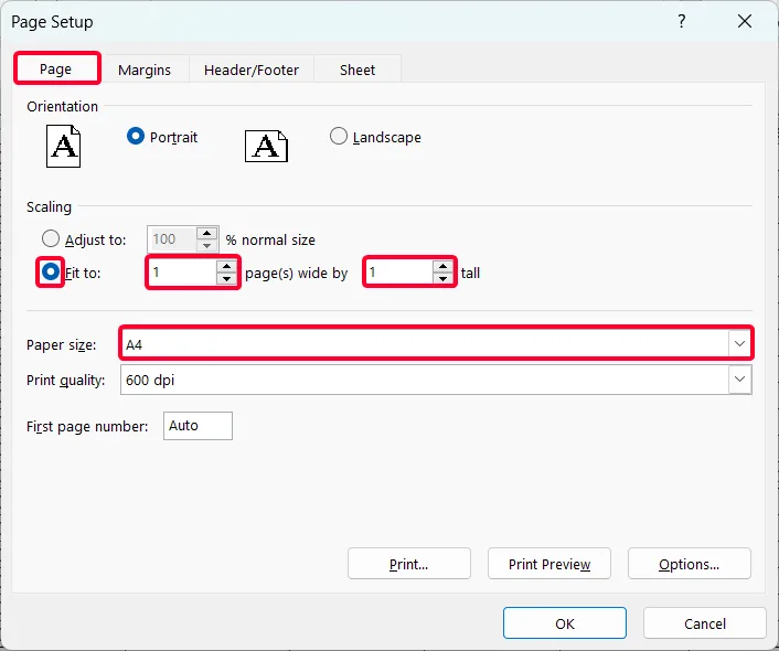 Steps to Make an Excel Spreadsheet Look Like a Page