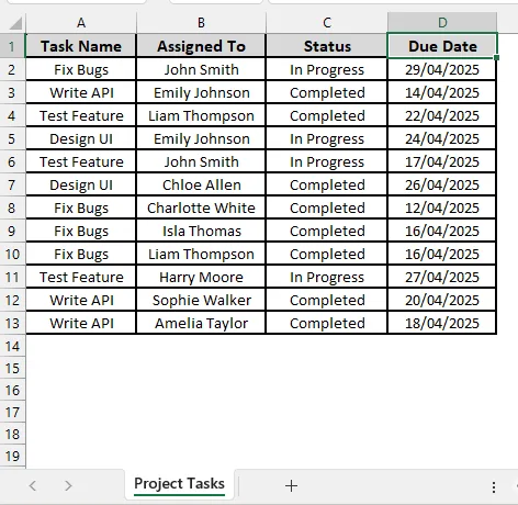 Move a Group of Cells Using the Cut and Paste Shortcut
