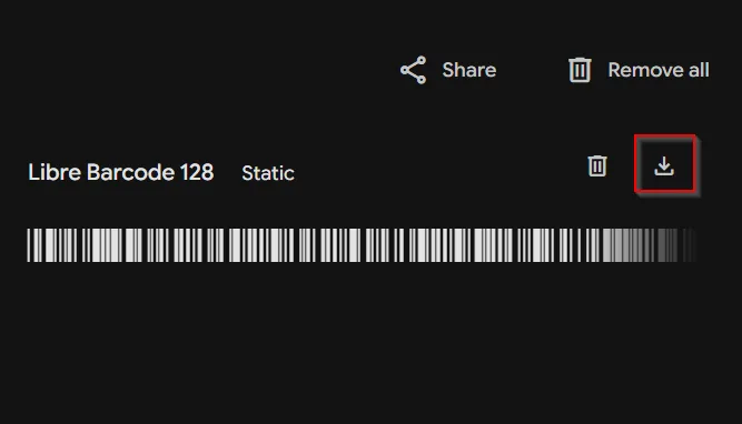 Install the Code 128 Barcode Font in Excel