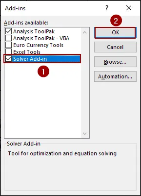 Steps to Use Solver for Linear Programming in Excel