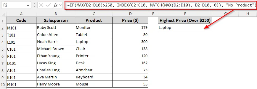 Find the Highest/Lowest Numeric Value Based on Numeric Criteria