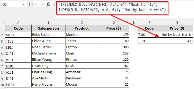 Return Customized Texts for Conditional Lookups