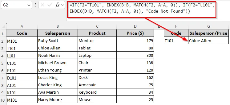 Return Different Values from Different Columns for Dynamic Conditions