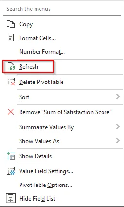 click refresh