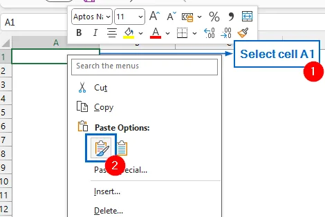 Manually Import Table from the Website