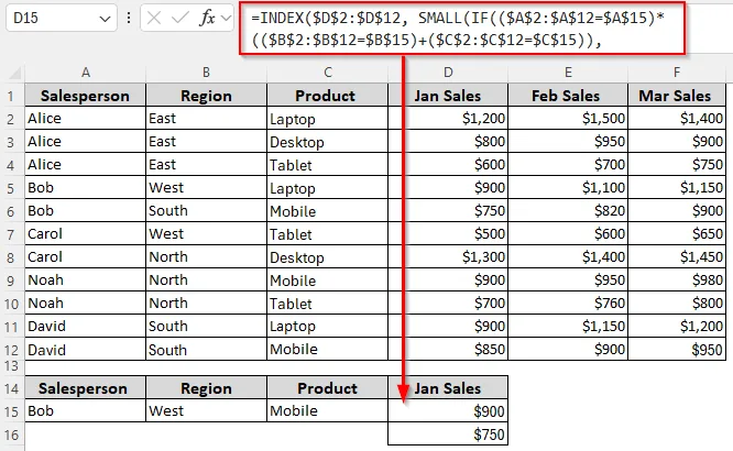 Find Match Based on Criteria in 1 Row and 2 Columns