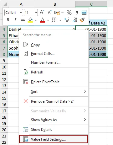 Steps to Get a Count Using Calculated Field in Excel Pivot Table