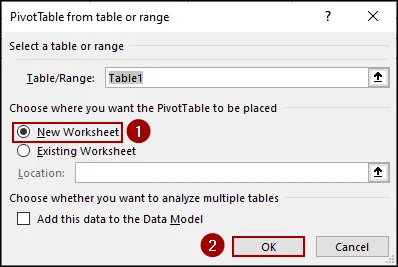 Steps to Get a Count Using Calculated Field in Excel Pivot Table