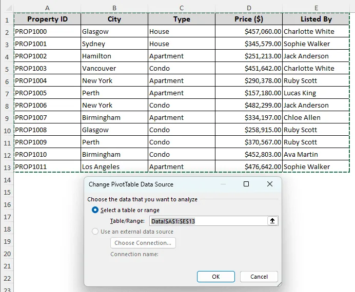 Solution 1: Add a New Pivot Table to the Data Model