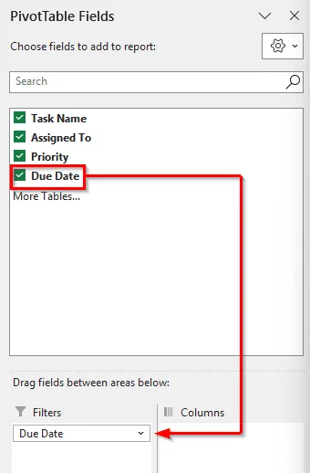 Manually Selecting the Dates of the Range