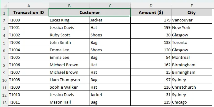 PivotTable Field Name is Not Valid