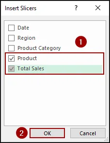 Applying Slicer to Remove Blank from Pivot Table