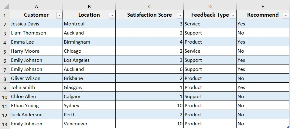 Select a Range in an Excel Table (ListObject) by Cell Value