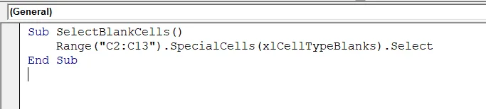 Select a Range Based on Cell Type with SpecialCells