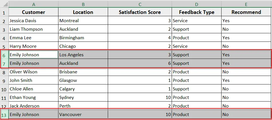 Select Multiple Ranges Matching a Value Using Union