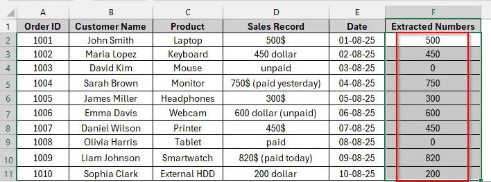Dynamic Array with the Combination of Text Functions