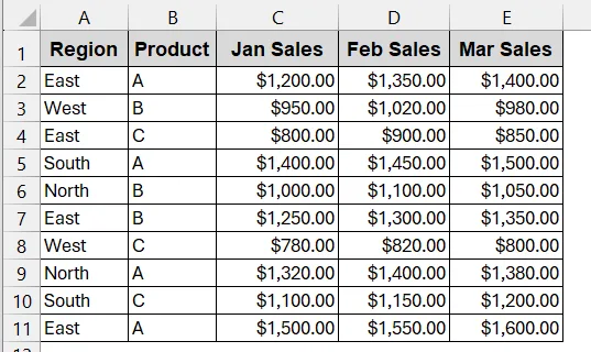 Combine Multiple SUMIFS for a Multi-Column Total