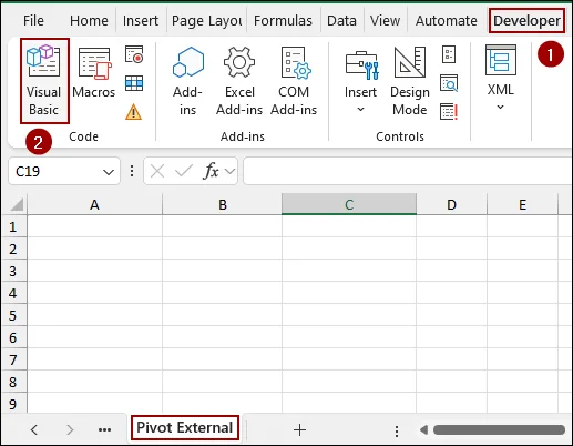 Creating a Pivot Table from Another Workbook