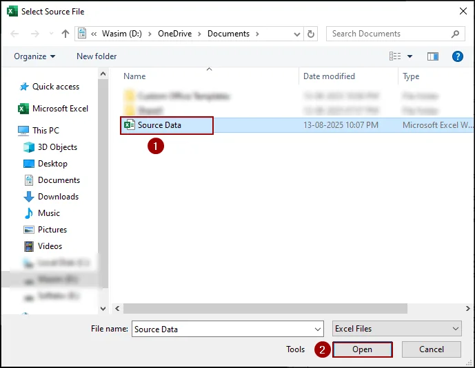 Creating a Pivot Table from Another Workbook
