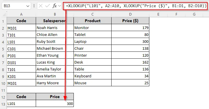 Two-Way Lookup with XLOOKUP vs INDEX MATCH Functions