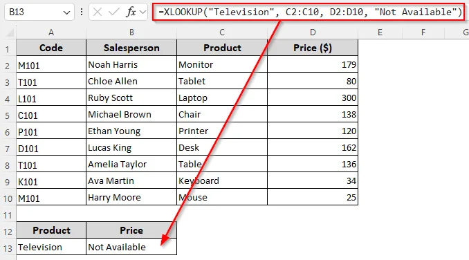 Comparing XLOOKUP vs INDEX MATCH Functions for Error Handling