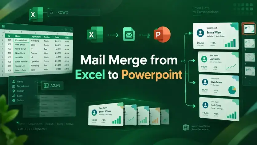 How to Mail Merge from Excel to Powerpoint