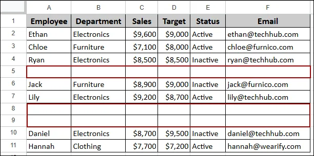 Fixing ARRAYFORMULA Not Working in Google Sheets