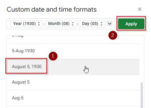 Examples of All Number Formats in Google Sheets