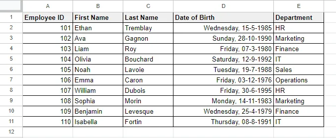 How to Change Date Format in Google Sheets?