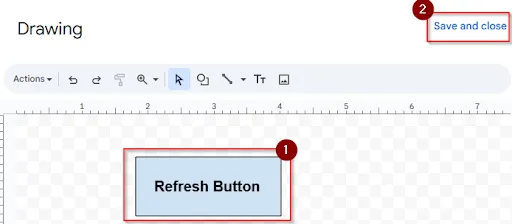 write refresh button