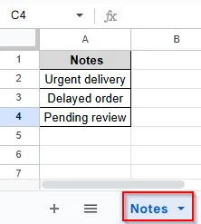Notes Dataset