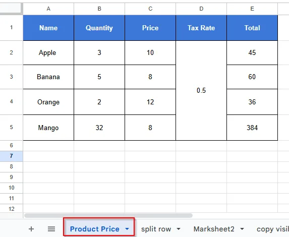 lock Google Sheets with a password dataset